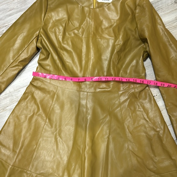 Faux Leather Midi Dress - Picture 9 of 12
